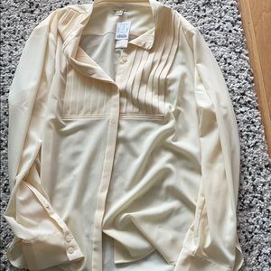 J Crew Cream Blouse
